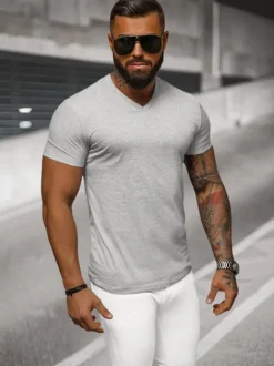 Discount Herren T-Shirt NB/MT3099 Herren T-shirts Mit V-ausschnitt | T-shirts Ohne Print