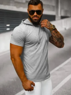 Hot Herren T-shirt JS/8T89/2 Herren T-shirts Mit Kapuze | T-shirts Ohne Print
