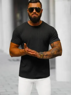 Fashion Herren T-shirt O/7766T Herren T-shirts Ohne Print