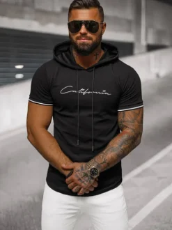 Clearance Herren T-shirt O/T7170 Herren T-shirts Mit Kapuze | T-shirts Ohne Print