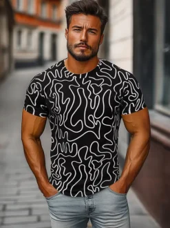 Sale Herren T-shirt JS/8T1198/3Z Herren T-shirts Mit Print