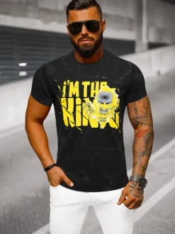 New Herren T-shirt JS/Y70028Z Herren T-shirts Mit Print