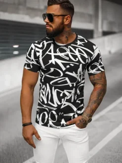 Outlet Herren T-shirt JS/8T1200/3 Herren T-shirts Mit Print
