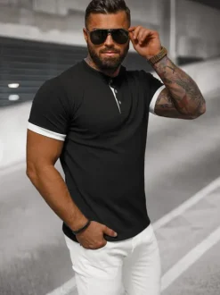 Outlet Herren T-shirt O/M011 Herren T-shirts Ohne Print