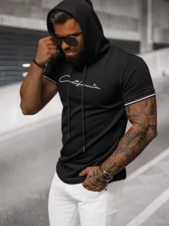 Clearance Herren T-shirt O/T7170 Herren T-shirts Mit Kapuze | T-shirts Ohne Print