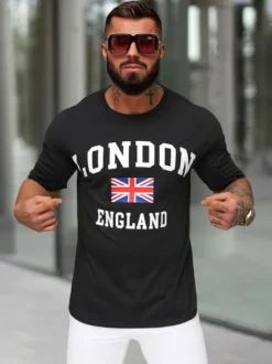 Fashion Herren T-shirt JS/8B1373/3 Herren T-shirts Mit Print