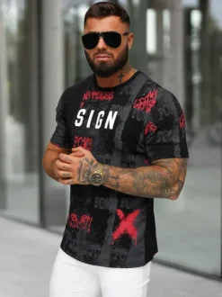 Clearance Herren T-shirt O/MPO3468 Herren T-shirts Mit Print