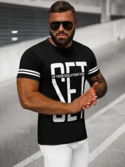 Fashion Herren T-shirt O/8T1275/3 Herren T-shirts Mit Print