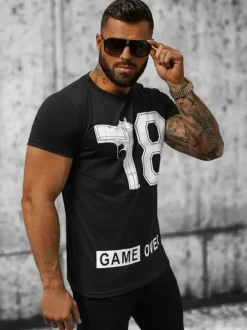 New Herren T-shirt O/T123/3Z Herren T-shirts Mit Print
