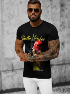 Fashion Herren T-shirt O/T129/3Z Herren T-shirts Mit Print