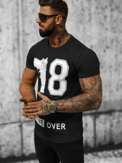 New Herren T-shirt O/T123/3Z Herren T-shirts Mit Print