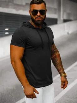 Outlet Herren T-shirt JS/8T89/3 Herren T-shirts Mit Kapuze | T-shirts Ohne Print