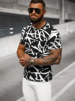 Outlet Herren T-shirt JS/8T1200/3 Herren T-shirts Mit Print