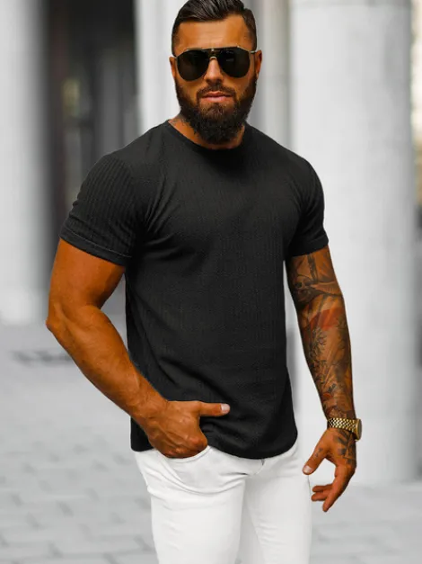 Fashion Herren T-shirt O/7766T Herren T-shirts Ohne Print