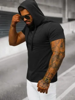 Outlet Herren T-shirt JS/8T89/3 Herren T-shirts Mit Kapuze | T-shirts Ohne Print