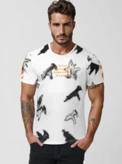 New Herren T-shirt O/MPO3471Z Herren T-shirts Mit Print