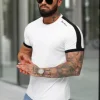 New Herren T-shirt O/QQ1196 Herren T-shirts Mit Print