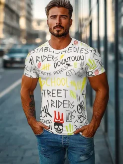Best Herren T-shirt JS/8T1212/1Z Herren T-shirts Mit Print