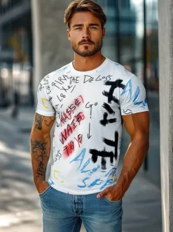 Fashion Herren T-shirt JS/8T1211/1Z Herren T-shirts Mit Print