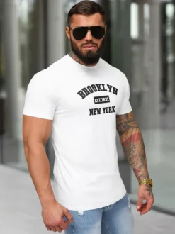 New Herren T-shirt NB/MT3134 Herren T-shirts Mit Print