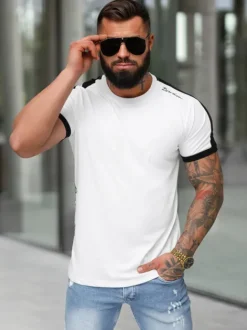 New Herren T-shirt O/QQ1196 Herren T-shirts Mit Print