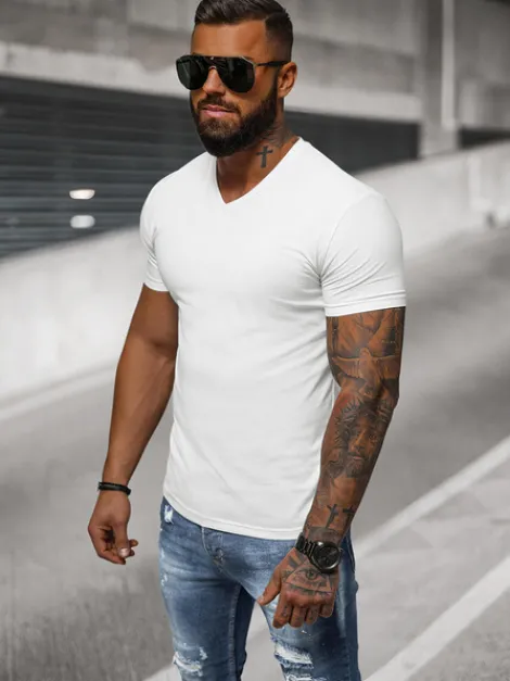 Fashion Herren T-Shirt NB/MT3099 Herren T-shirts Mit V-ausschnitt | T-shirts Ohne Print