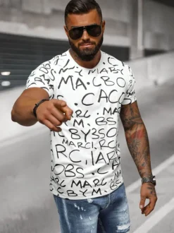 Sale Herren T-shirt JS/8T1213/1 Herren T-shirts Mit Print