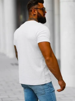 Fashion Herren T-shirt O/7766T Herren T-shirts Ohne Print