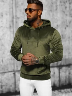 Sale Herren Velours Kapuzenpullover JS/8B1170/29 Herren Sweatshirts Ohne Print | Kapuzenpullover