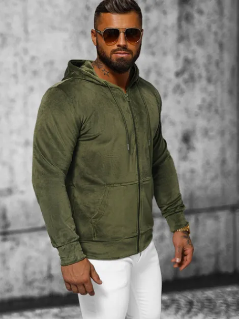 Fashion Herren Velours Kapuzenpullover JS/8B1168/29 Herren Kapuzenpullover | Sweatjacken