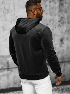Discount Herren Velours Kapuzenpullover JS/8B1170/3 Herren Sweatshirts Ohne Print | Kapuzenpullover