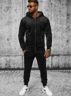 New Herren Velours Sportanzug JS/8C1169/3 Herren Velours Trainingsanzüge