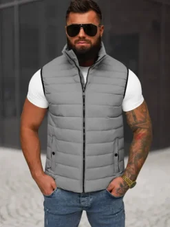 New Herren weste JS/31M5065/128 Herren Steppwesten