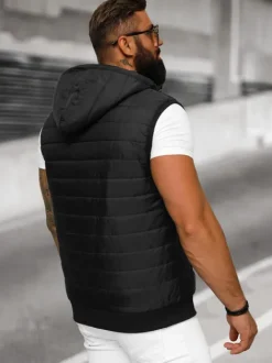 Discount Herren Weste JS/MY88Z Herren Steppwesten | Kapuzenwesten