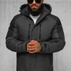 Sale Herren Winterjacke Anthrazit JS/91M9902/105Z Herren Winterjacken | Jacken