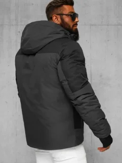 Sale Herren Winterjacke Anthrazit JS/91M9902/105Z Herren Winterjacken | Jacken