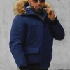 Online Herren Winterjacke Dunkelblau JS/M2019/215 Herren Winterjacken | Jacken