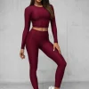 Fashion Zweiteiliges Trainingsanzug-Set O/22060Z Damen Fitness | Fitnessanzüge Ohne Motiv