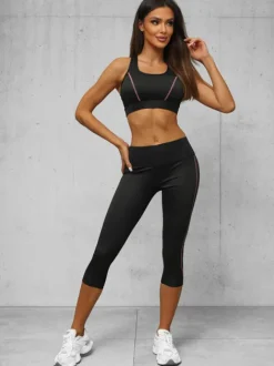 Hot Zweiteiliges Trainingsanzug-Set O/XL012/1Z Damen Fitness | Fitnessanzüge Ohne Motiv