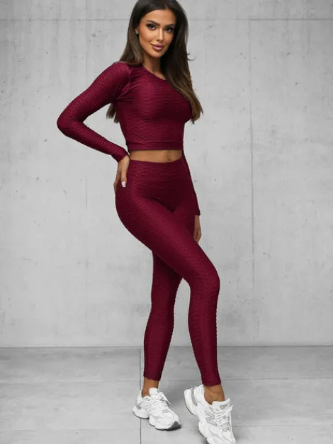 Fashion Zweiteiliges Trainingsanzug-Set O/22060Z Damen Fitness | Fitnessanzüge Ohne Motiv