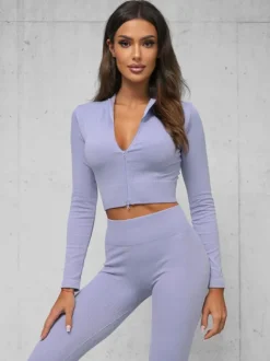Fashion Zweiteiliges Trainingsanzug-Set O/SY2308 Damen Fitness | Fitnessanzüge Ohne Motiv