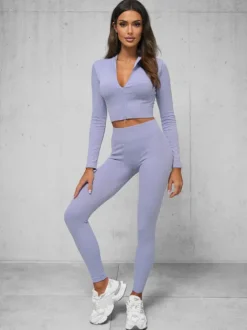 Fashion Zweiteiliges Trainingsanzug-Set O/SY2308 Damen Fitness | Fitnessanzüge Ohne Motiv