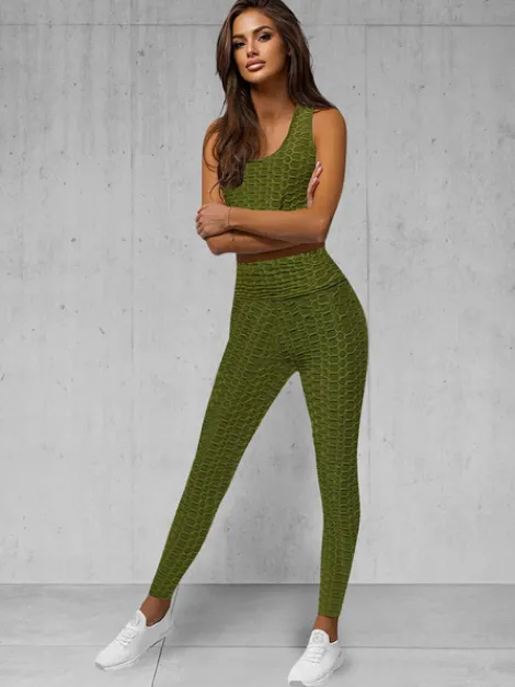 Fashion Zweiteiliges Trainingsanzug-Set JS/YW88037/7Z Damen Fitness | Fitnessanzüge Ohne Motiv